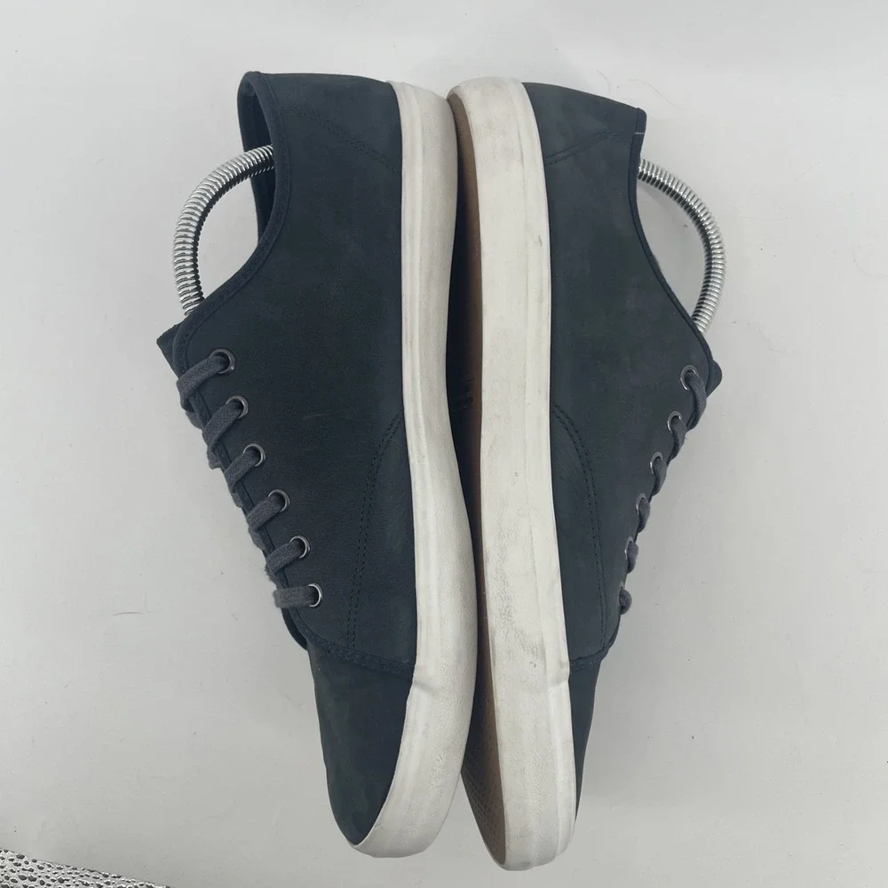 Banana Republic Sneakers Mens 11 Navy Blue Leather‎ Low Top Shoes Old Money Lux